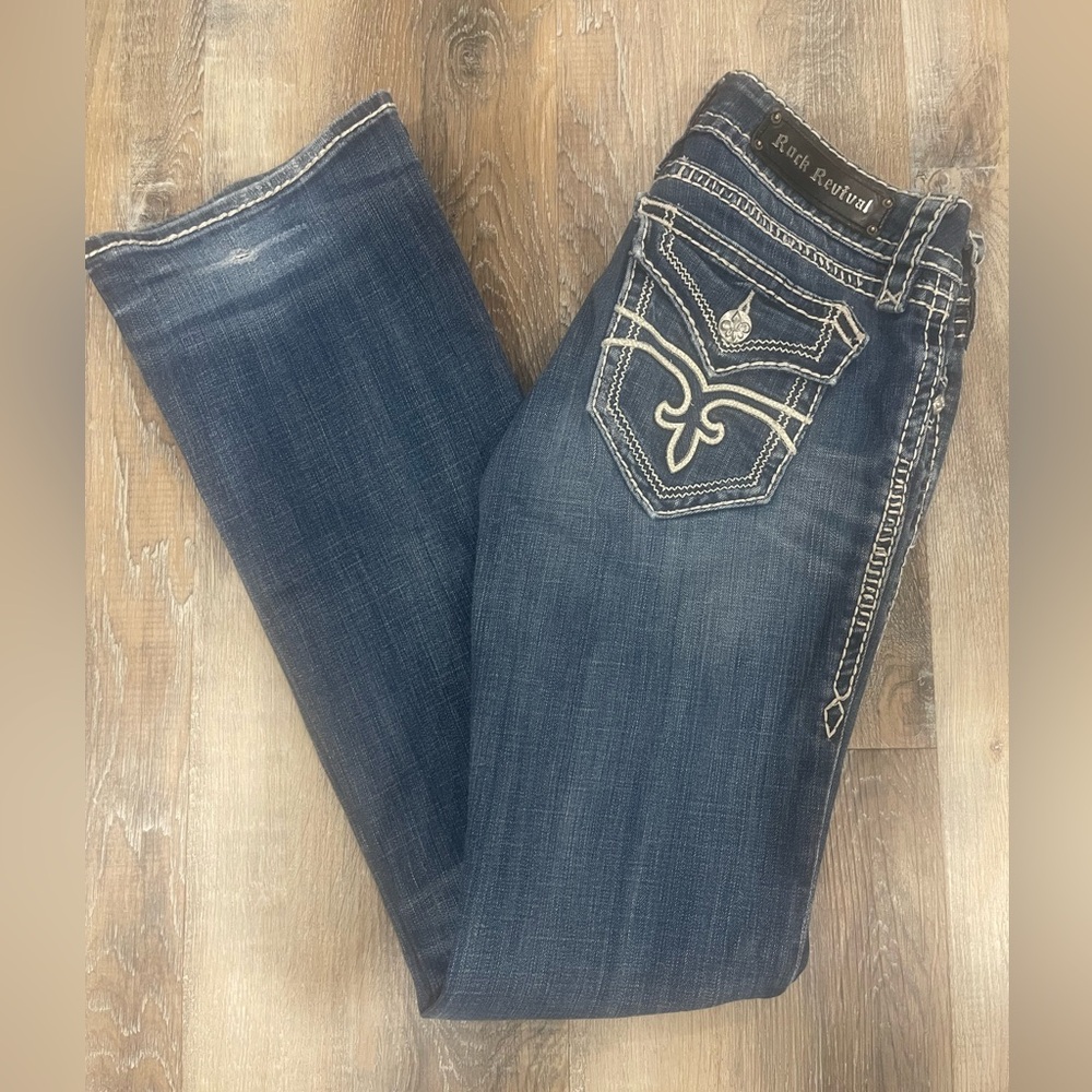 Rock Revival Women's Dark Blue Boot Cut Jeans